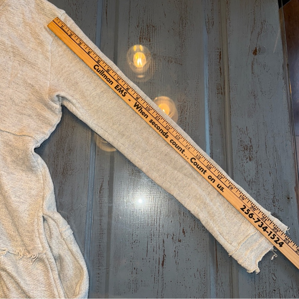 Altar'd State Cream Knit Hoodie Full Zip Jacket - Picture 9 of 11